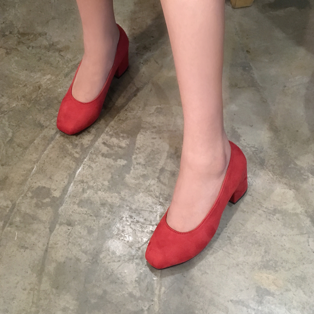 Black Heart Mud ★ Suede Middle Hill Suemu Pumps Ch