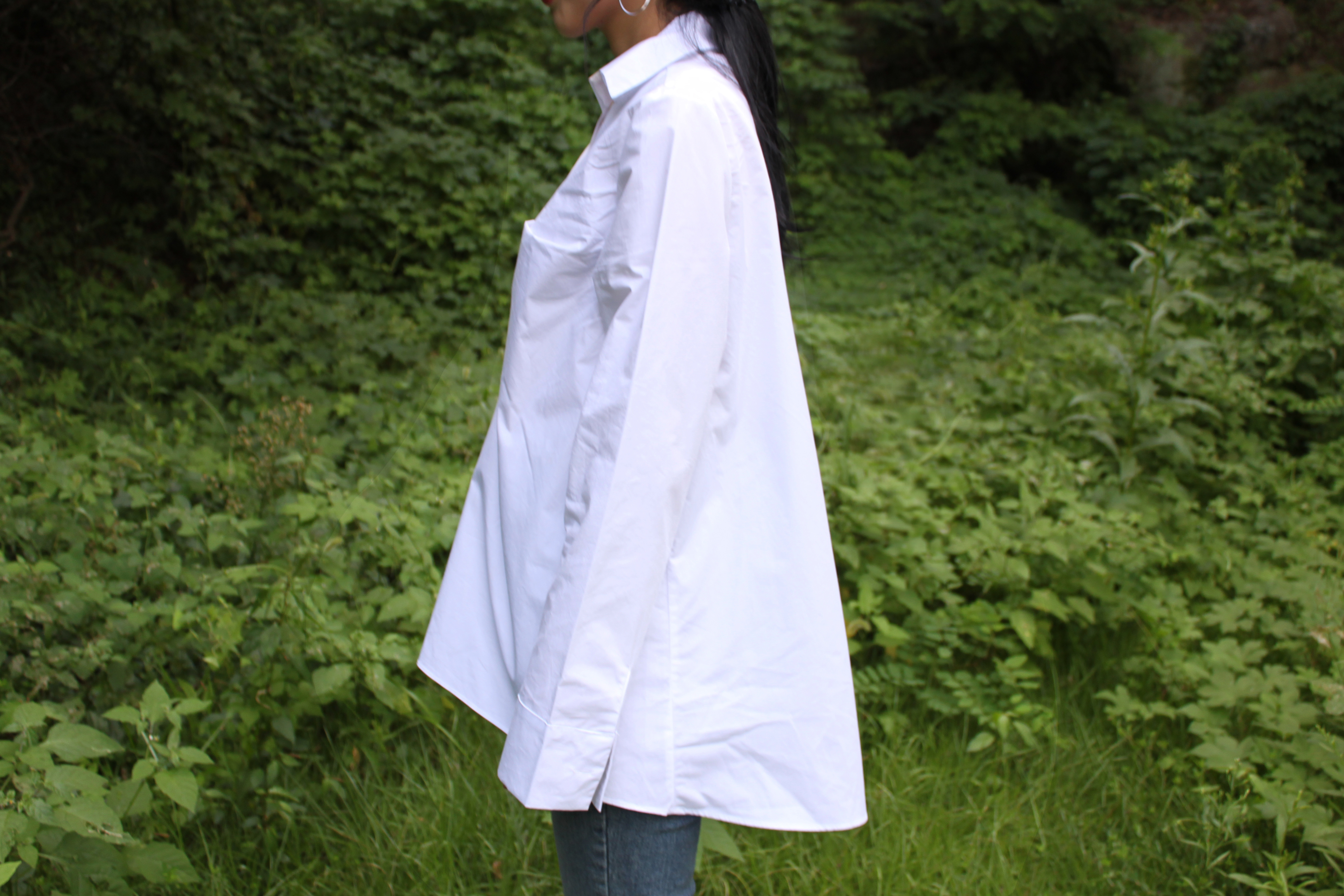 Between green twist shirt loose vivid year-end mee