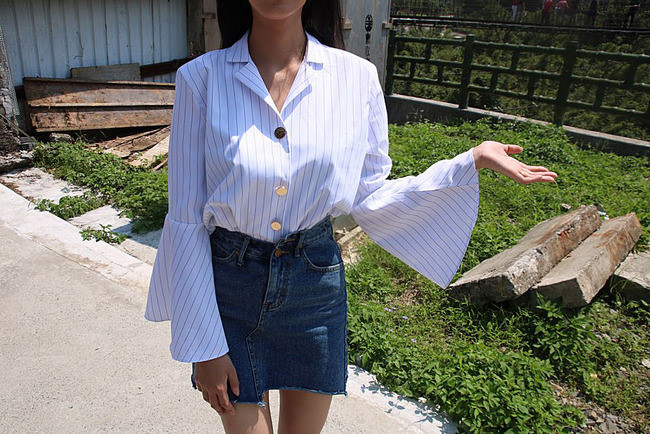 Denim Skirt Uncut Denim Skirt Cutting Damage Minic