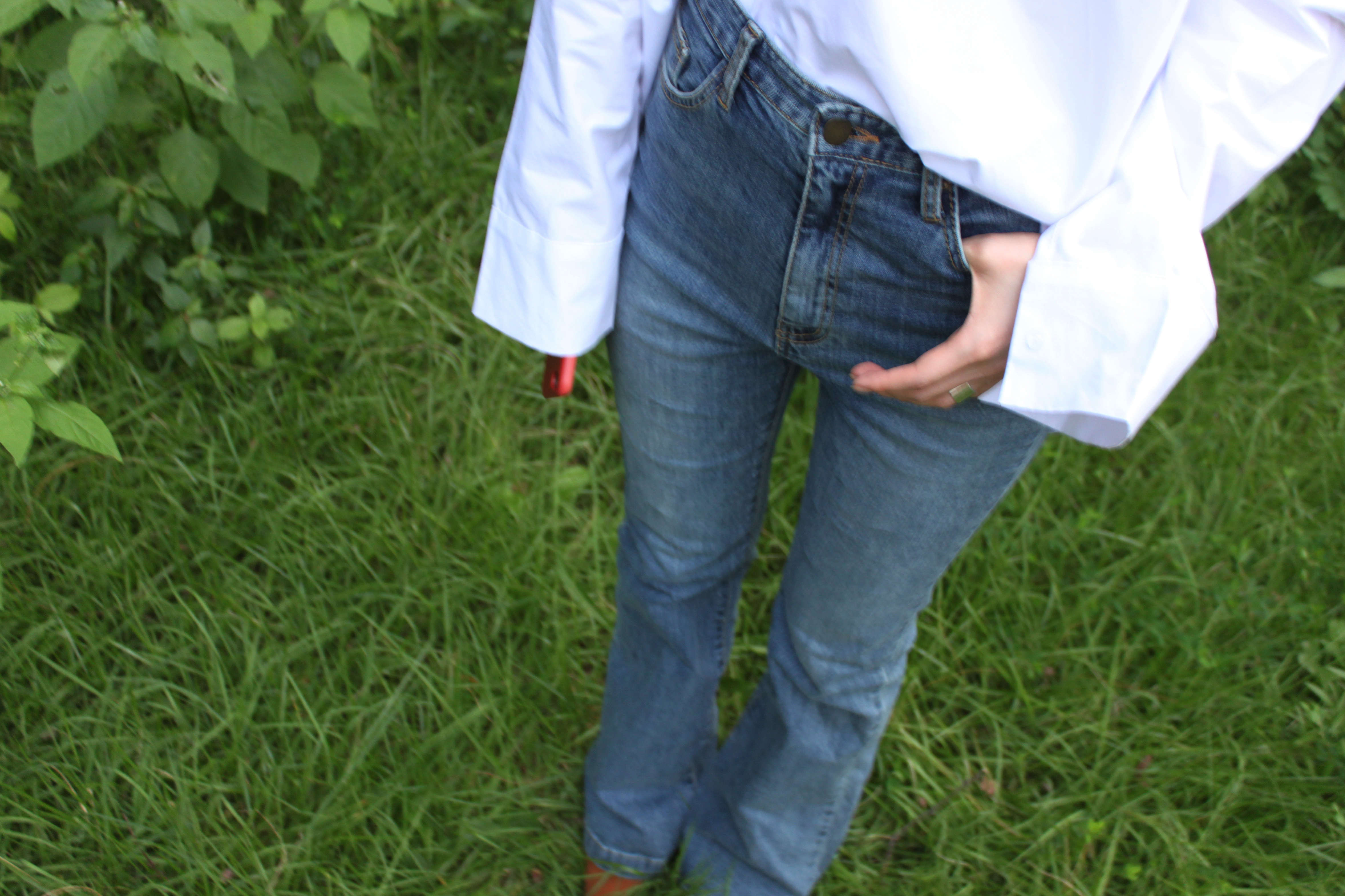 Between green twist shirt loose vivid year-end mee