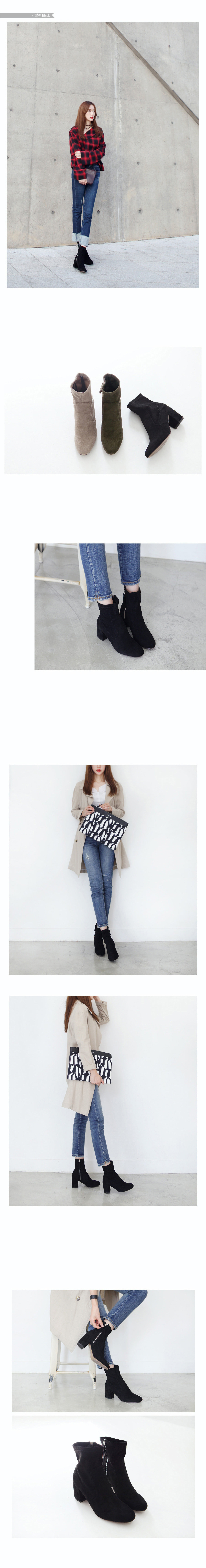 Tongue Suede Angle Boots Ankle Women Ankle Middle 