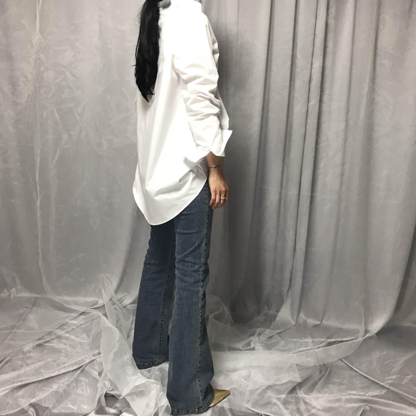 Between green twist shirt loose vivid year-end mee