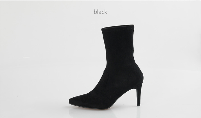 RN-7177 Color Suede Ankle Boots Slim, luxurious lo