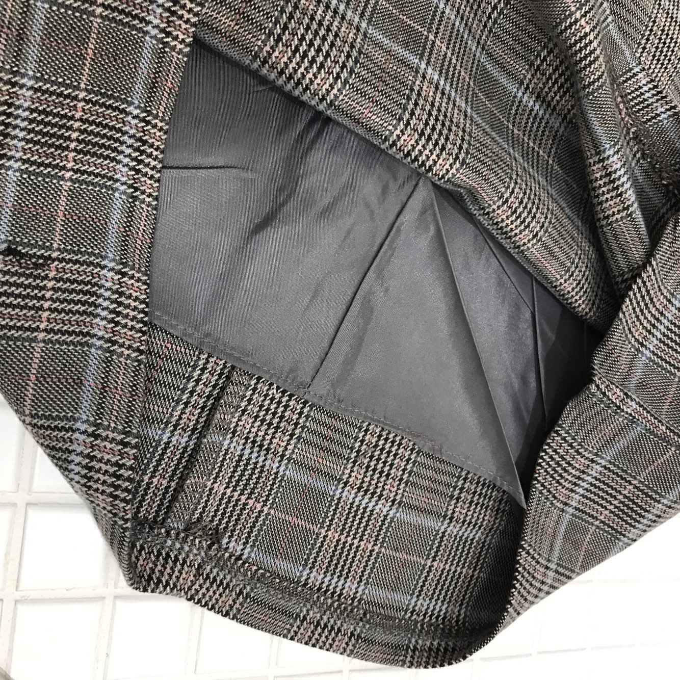 Autumn Check Mini-lap skirt 20-piece crush look se