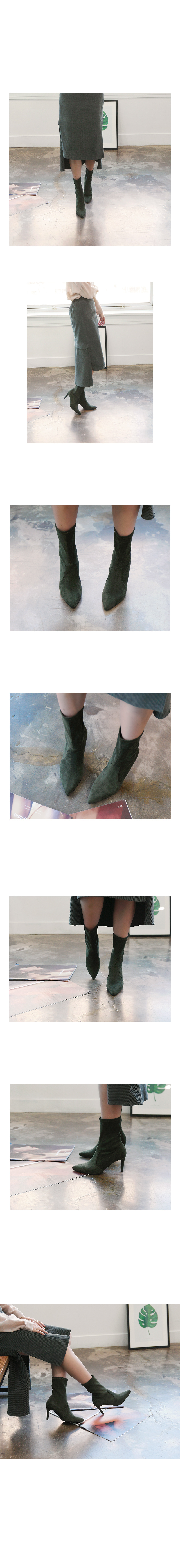 Spandex Suede Angle Boots Women's Shoes Comfort