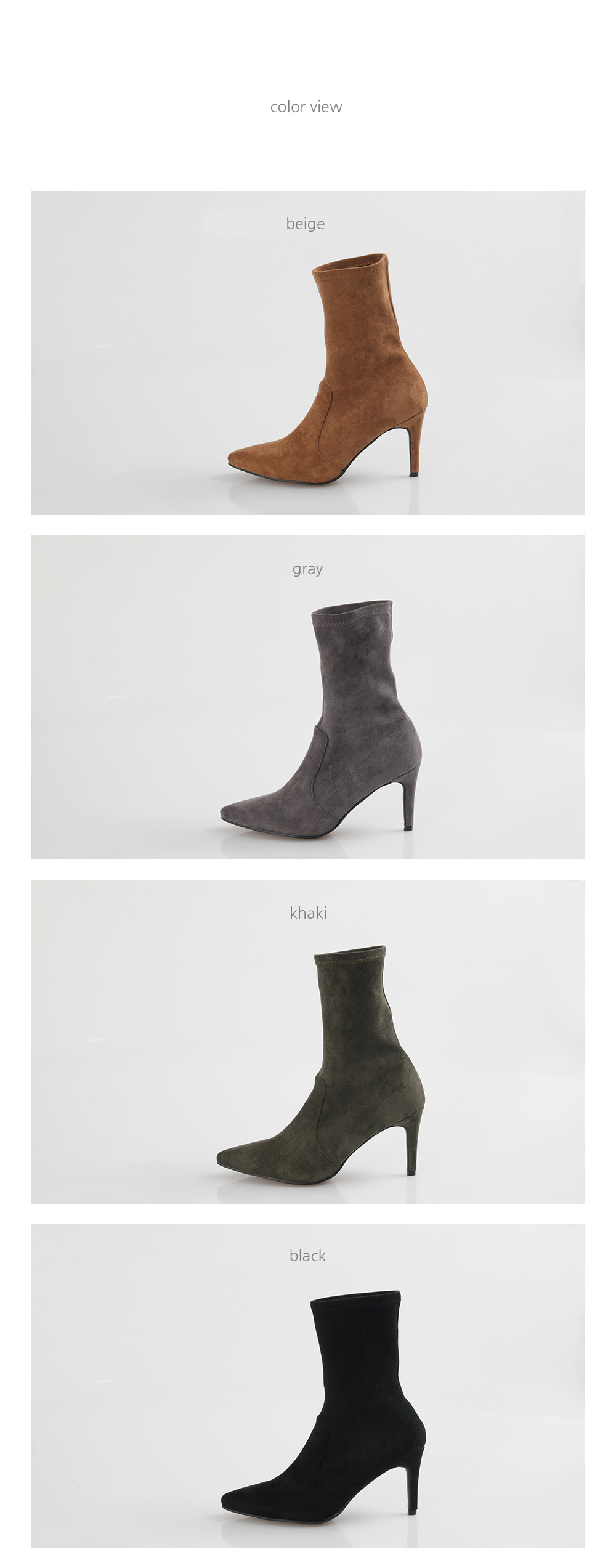 Spandex Suede Angle Boots Women's Shoes Comfort