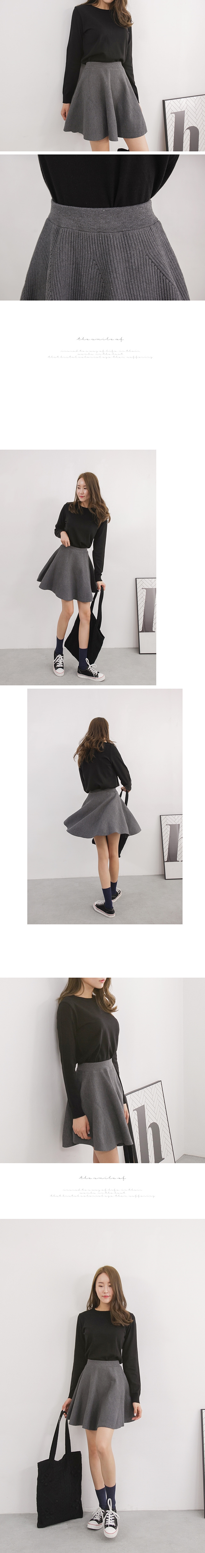 Basic A Line Flare Mini Skirt Short Skirt Office L