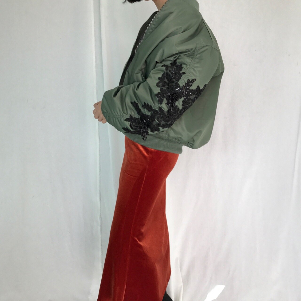 Verzin Velvet Velor Mermaid Long Skirt 4 color Tre