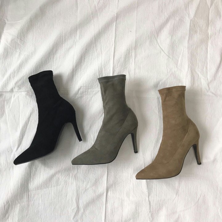 Suede Angle Boots 3color Sachs Span Daily Shoes Sl