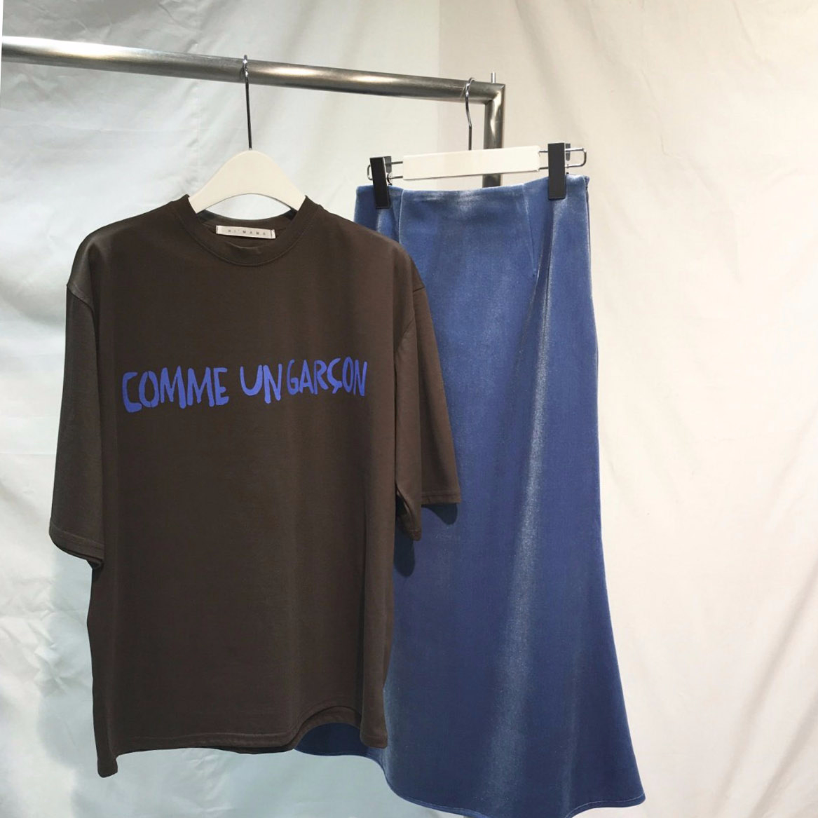 Verzin Velvet Velor Mermaid Long Skirt 4 color Tre