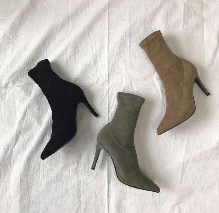 Suede Angle Boots 3color Sachs Span Daily Shoes Sl