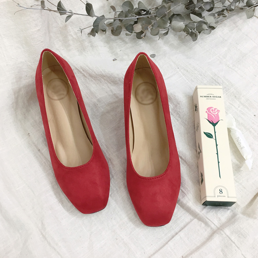 Black Heart Mud ★ Suede Middle Hill Suemu Pumps Ch