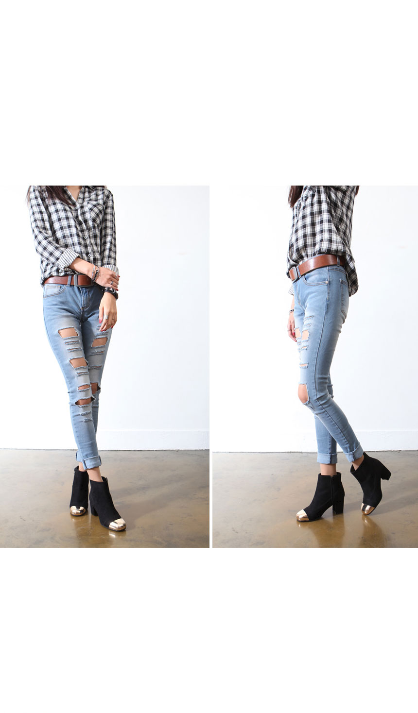 Suede Tongue Angle Boots 809 Seasonal Ittem Coordi