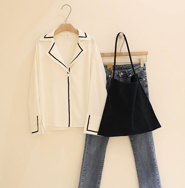 Wool Check Eco Bag Tartan Shoulder Bag - NJM1360 C