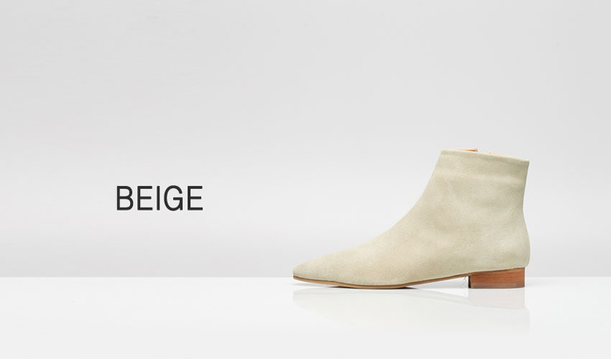 Cowhide Suede Ankle Boots 2.0cm Bonnie and Room Wo