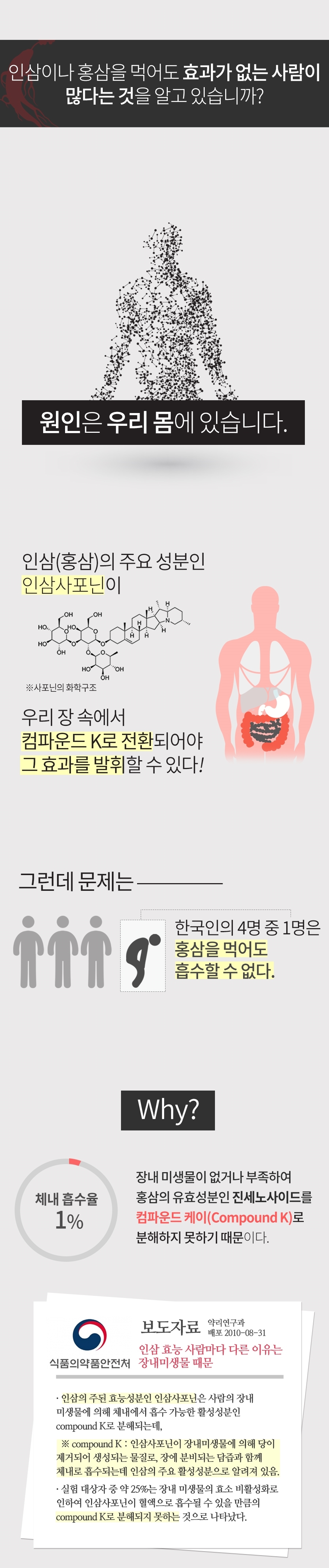 Korea Ginseng D &amp A CK Compound K Red Ginseng P