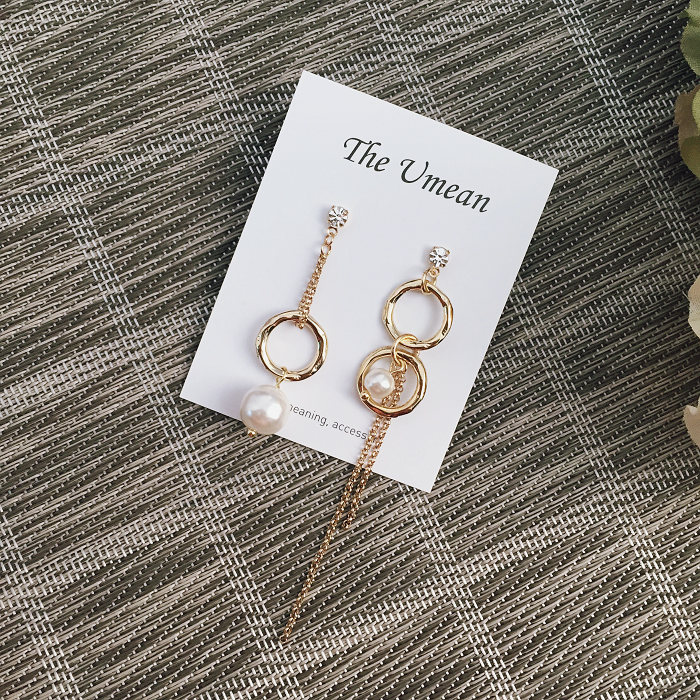 Bold pearl earrings, ear drop handmade instagram c