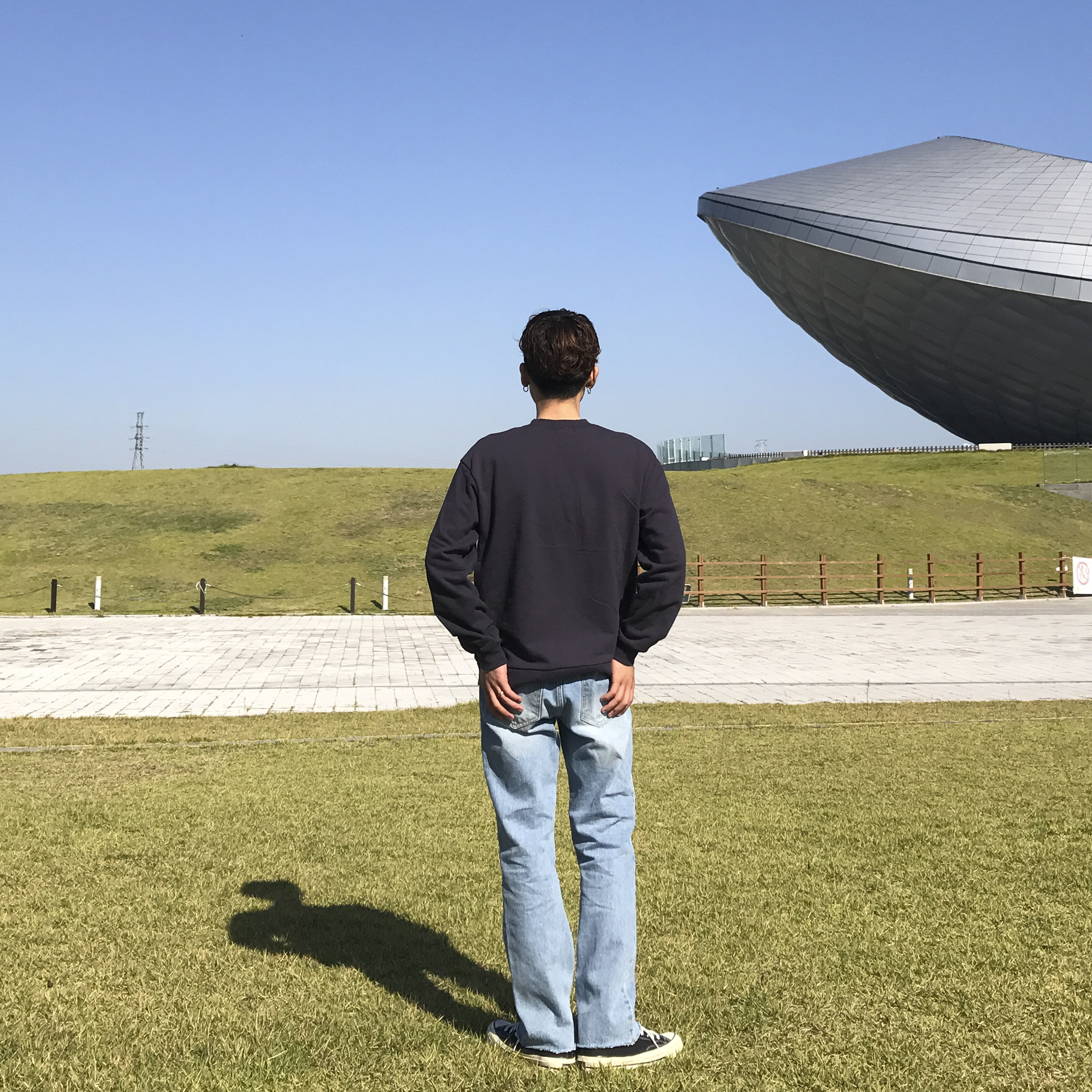 Korea Jeans Pants Bending Cutting Wide Jeans Men&#