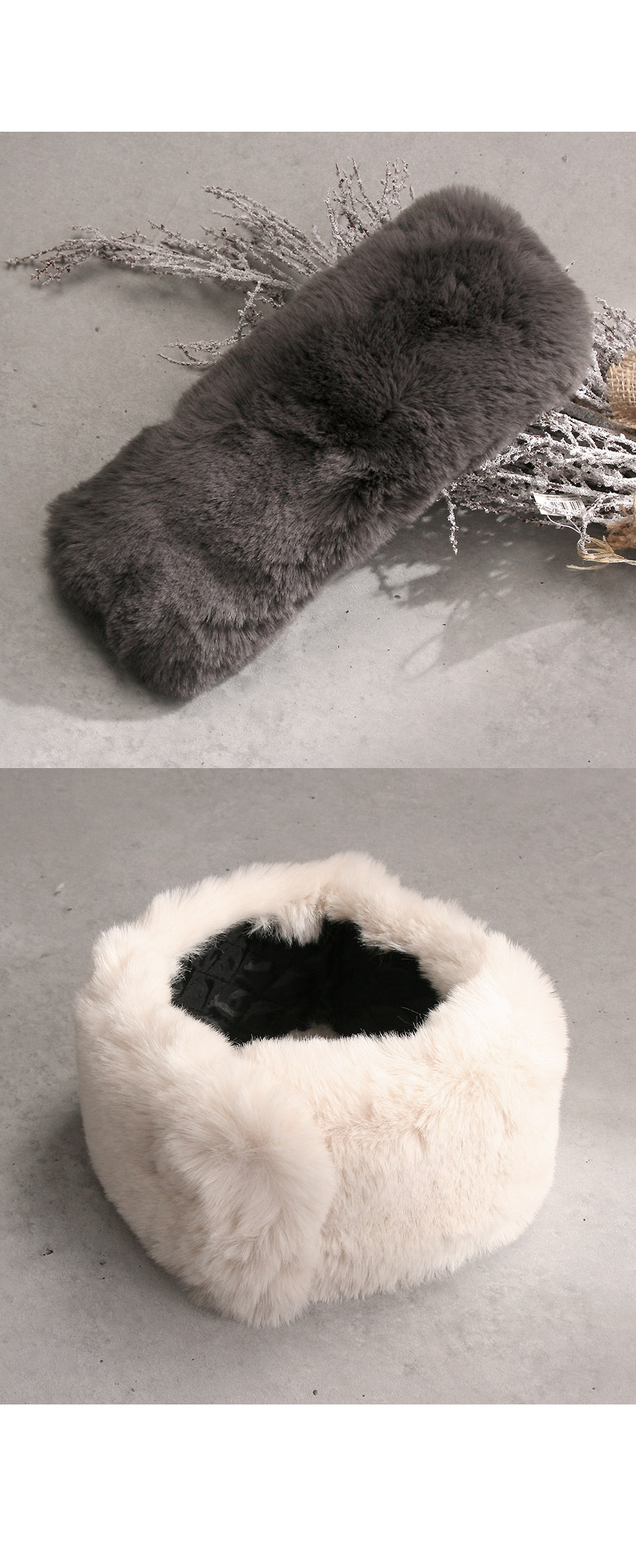 Fake Artificial Eco Fur Muffler Unique Design Roma