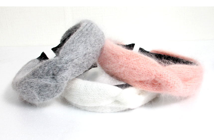 Hair Accessories Angora Twisted Hair Bands Winter 
