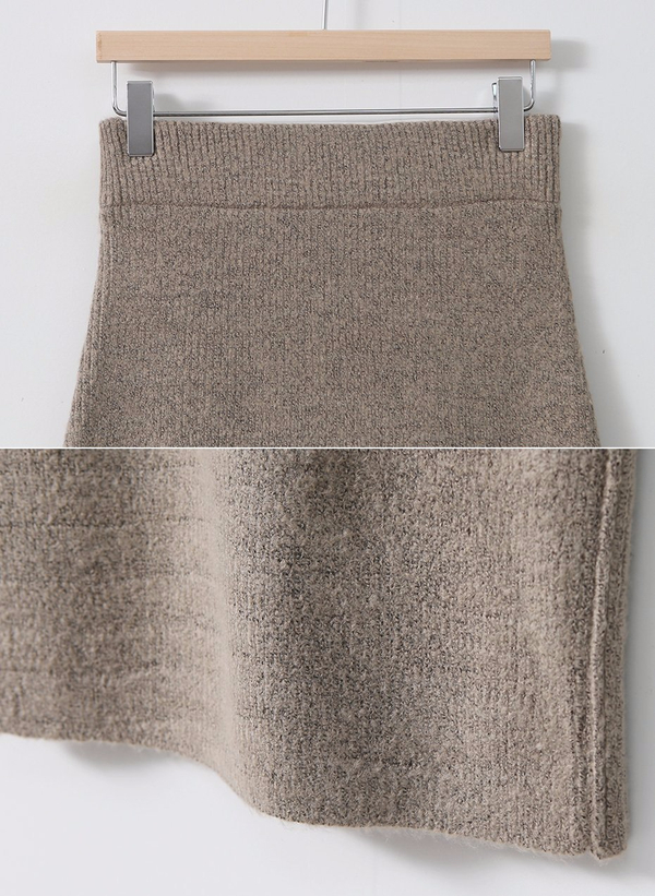 Autumn Winter H Line Long Knit Skirt Goliath Bendi