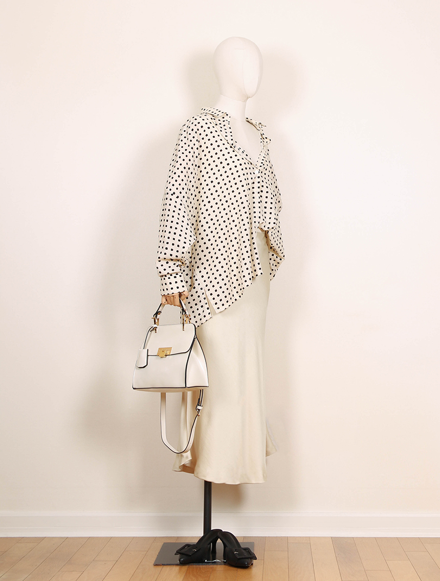 Satin Flare Skirt 3-Color Mermaid Autumn A-Line Mi