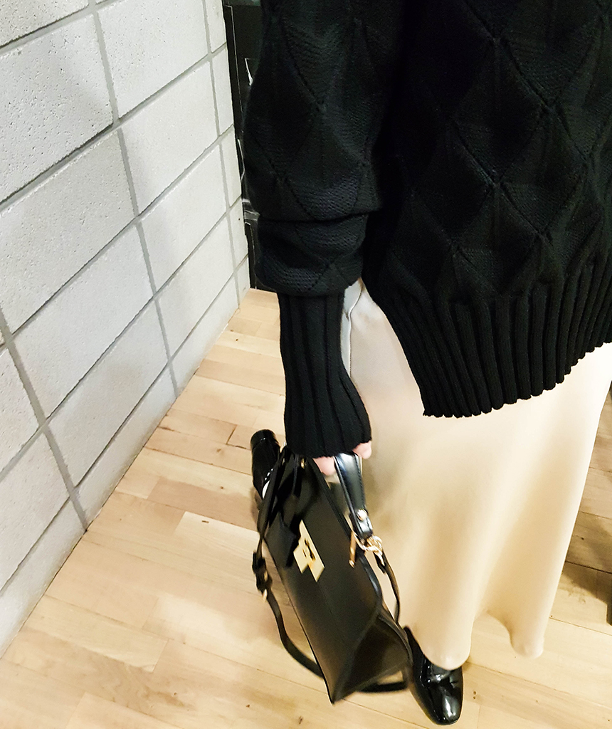 Satin Flare Skirt 3-Color Mermaid Autumn A-Line Mi