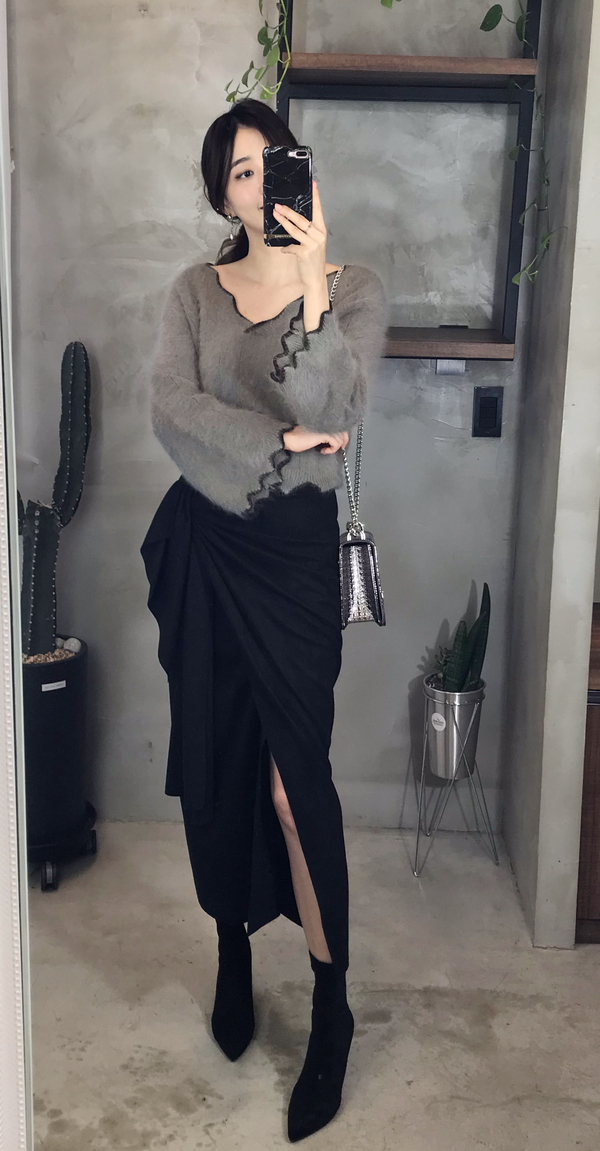 Free Shipping Autumn Semen Unisex H-line Skirt 3co