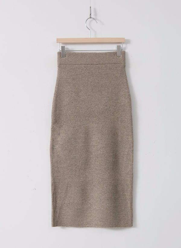Autumn Winter H Line Long Knit Skirt Goliath Bendi