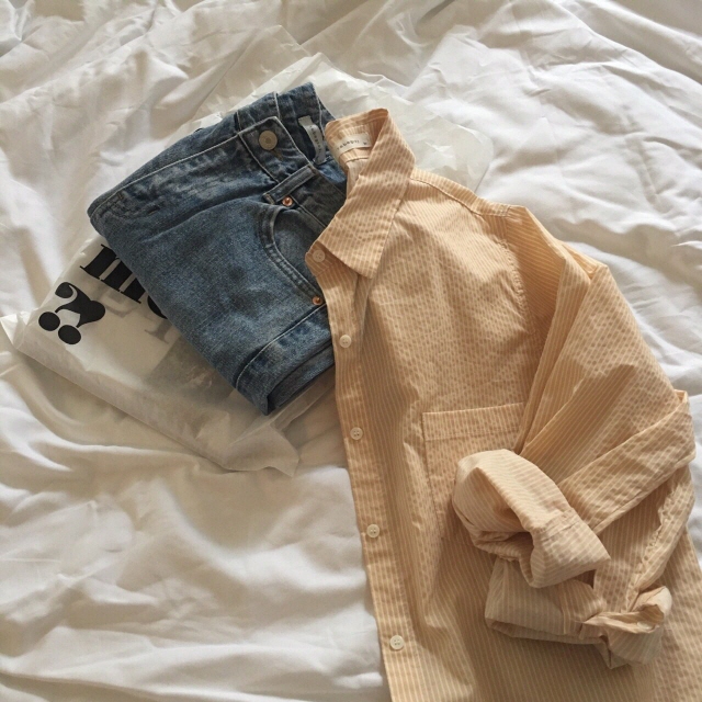 Korea Jeans Pants Low denim Retro normal and neat 