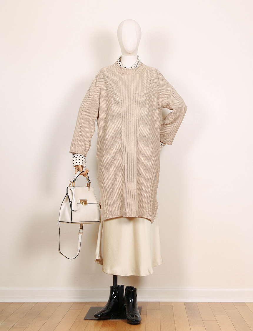 Satin Flare Skirt 3-Color Mermaid Autumn A-Line Mi