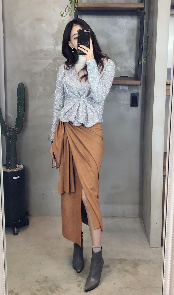 Free Shipping Autumn Semen Unisex H-line Skirt 3co