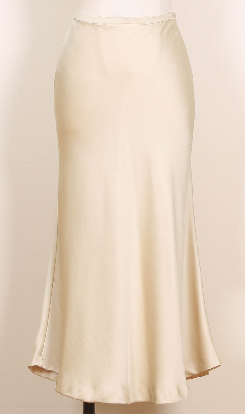 Satin Flare Skirt 3-Color Mermaid Autumn A-Line Mi