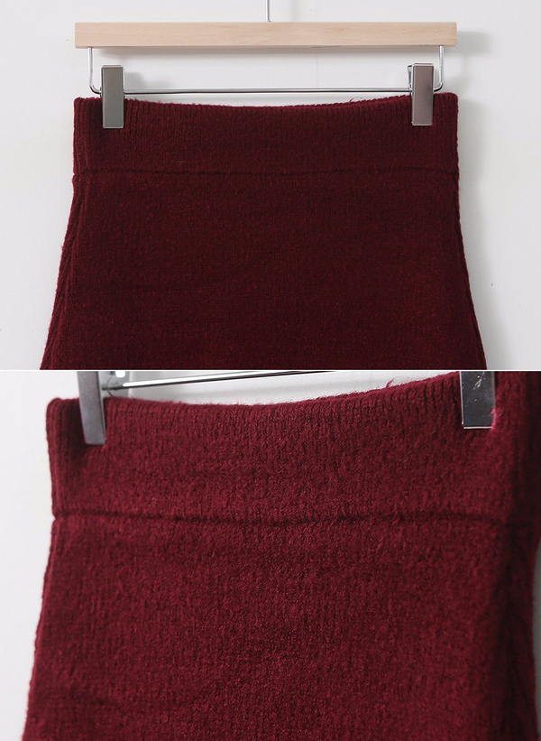Autumn Winter H Line Long Knit Skirt Goliath Bendi
