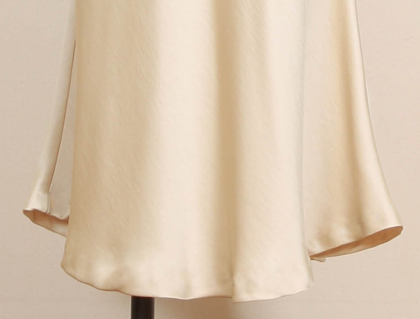 Satin Flare Skirt 3-Color Mermaid Autumn A-Line Mi