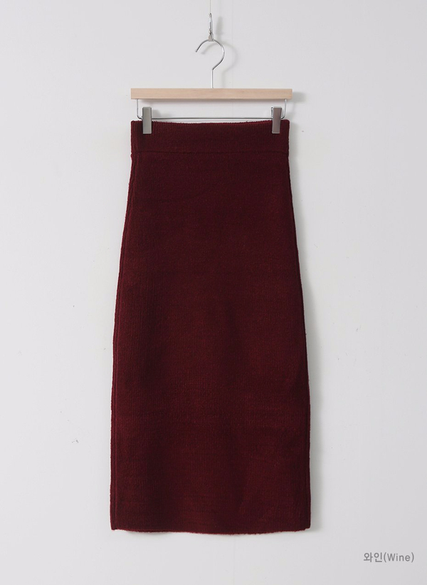 Autumn Winter H Line Long Knit Skirt Goliath Bendi