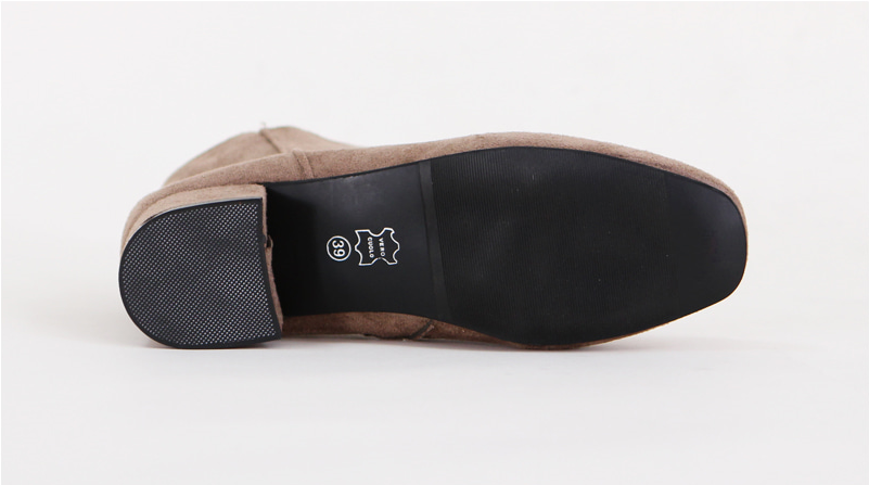 RJ-8323 Zipper Suede Ankle Boots Luxury Pattern Dr