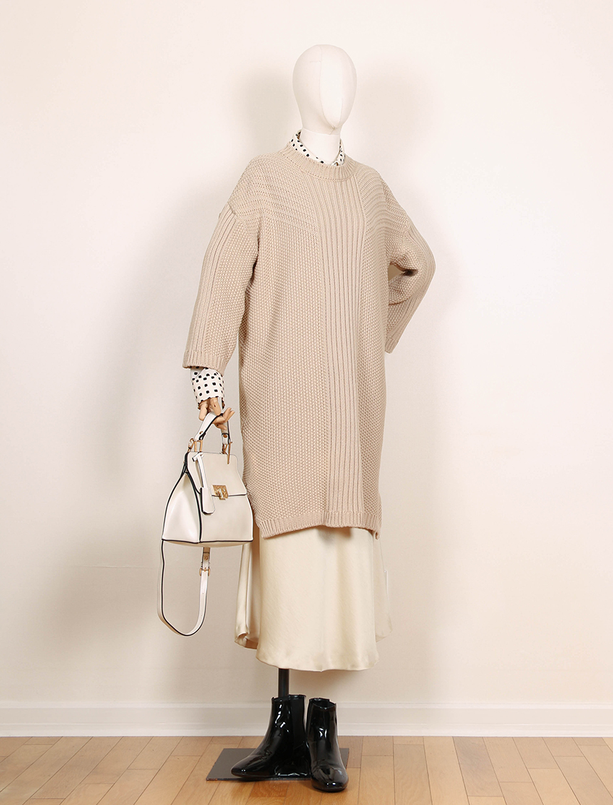 Satin Flare Skirt 3-Color Mermaid Autumn A-Line Mi