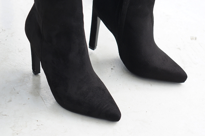 Ankle long stiletto gargoyles Angle boots suede, m