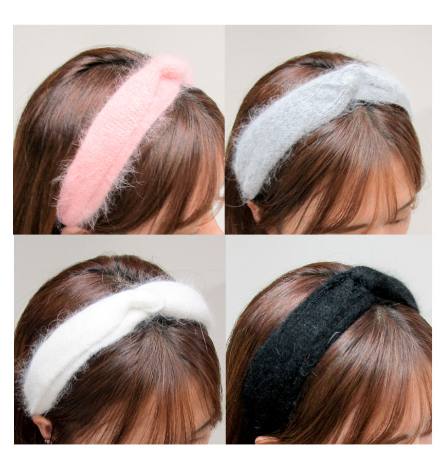 Hair Accessories Angora Twisted Hair Bands Winter 