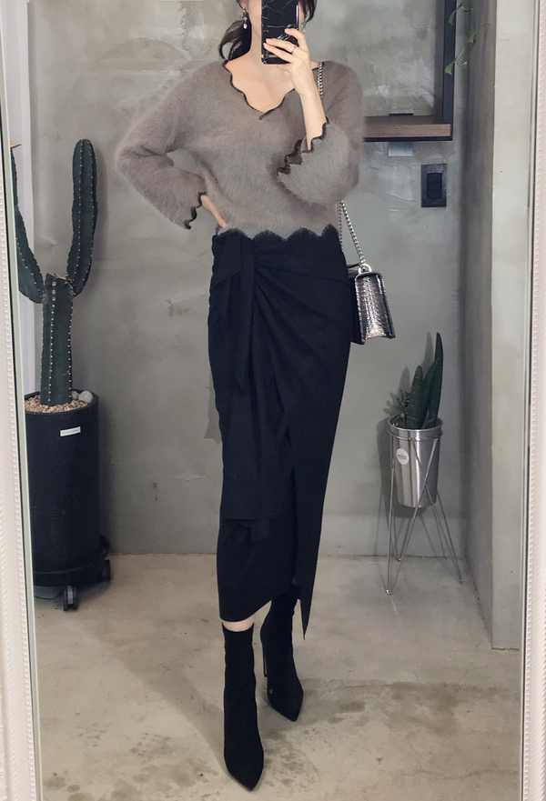 Free Shipping Autumn Semen Unisex H-line Skirt 3co