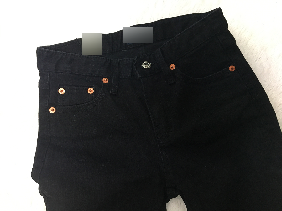 Korea Jeans Pants Black Zipper Skinny Casual Neat 