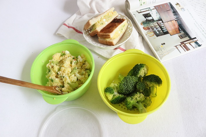 Vegetable Steamer for Microwave, Salad Bowl Mixer 