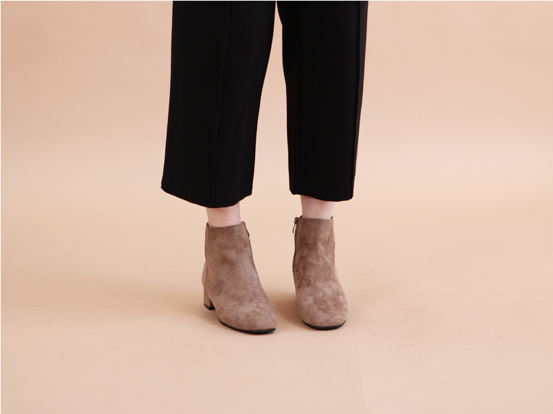 RJ-8323 Zipper Suede Ankle Boots Luxury Pattern Dr