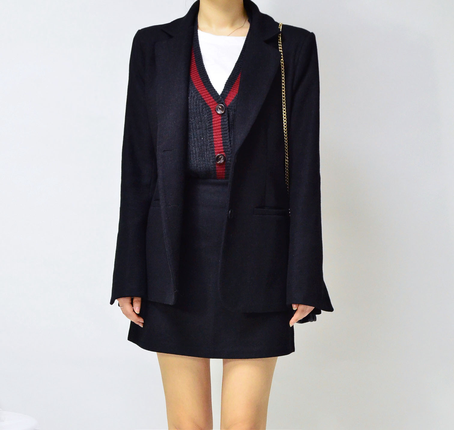Mini skirt Winter skirt 2 color Ult Short wool jac