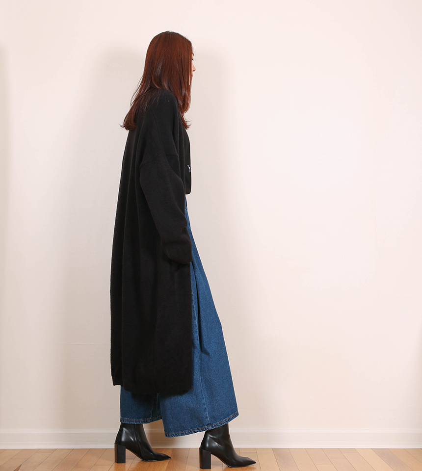 Korea Jeans Pants Banding Denim Wide Pants