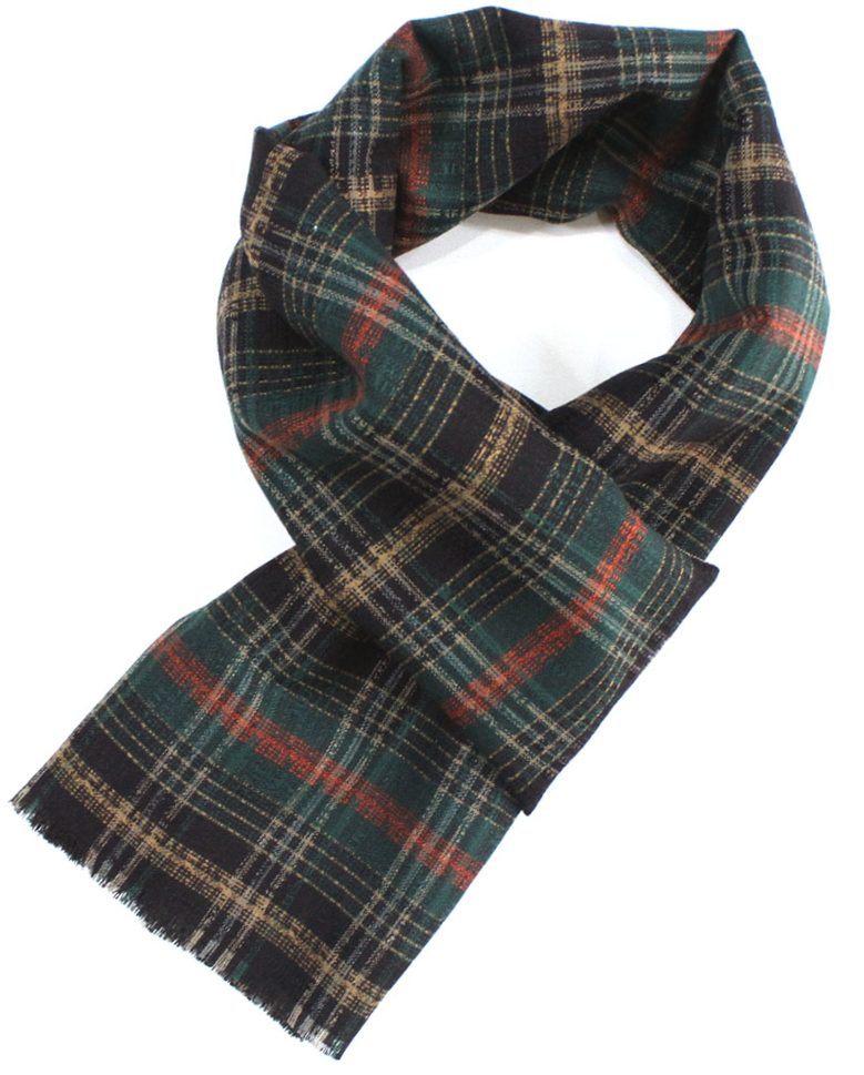Check muffler Autumn winter shawl Daily fashion Ba