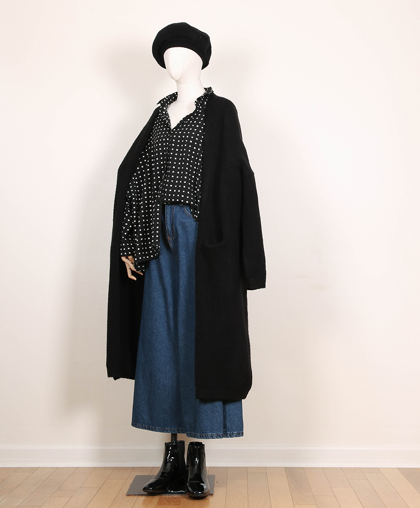 Korea Jeans Pants Banding Denim Wide Pants