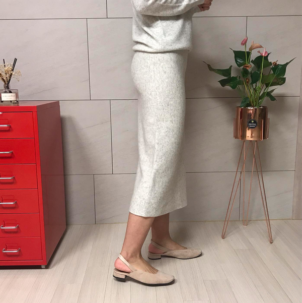 HOLOGENMENT Cashmere Knit Long Skirt H Line Skirt 