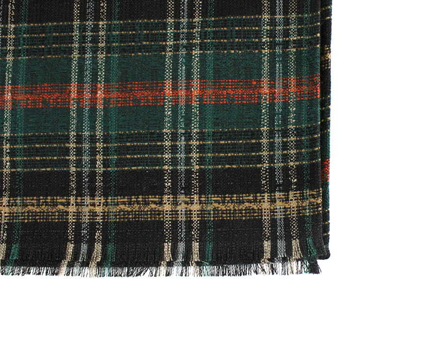 Check muffler Autumn winter shawl Daily fashion Ba